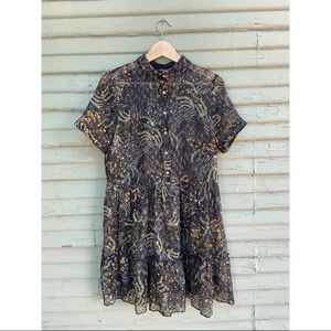 🍂🌿River Island Sheer Botanical Print Dress 🌾🍃